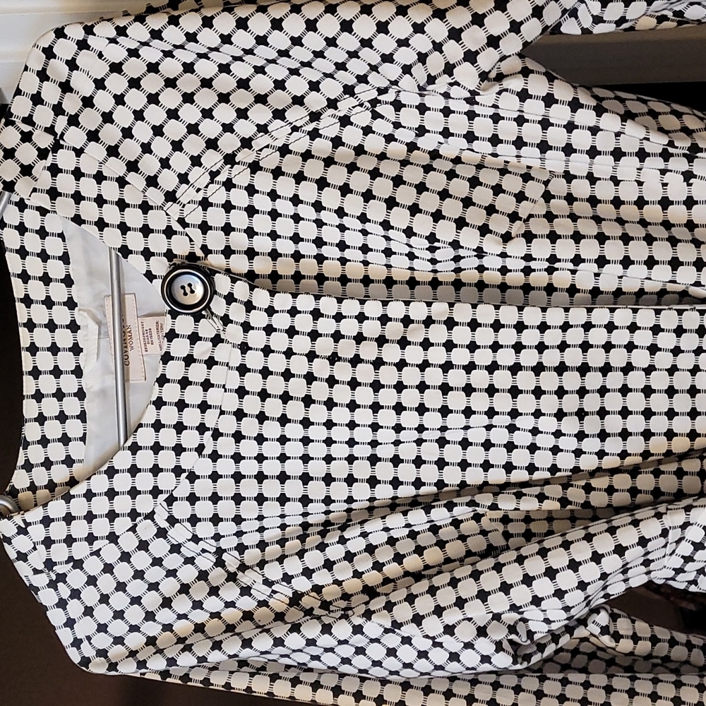 Black and white jacket